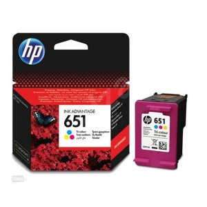  HP 651 CL (C2P11A) Üç Renk Orijinal Mürekkep Kartuş