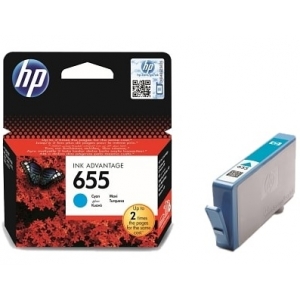  HP 655 C (CZ110A) Mavi / Cyan Orijinal Mürekkep Kartuş