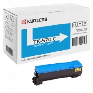  KYOCERA TK-570C (TK570) Mavi / Cyan Orijinal Renkli Lazer Toner